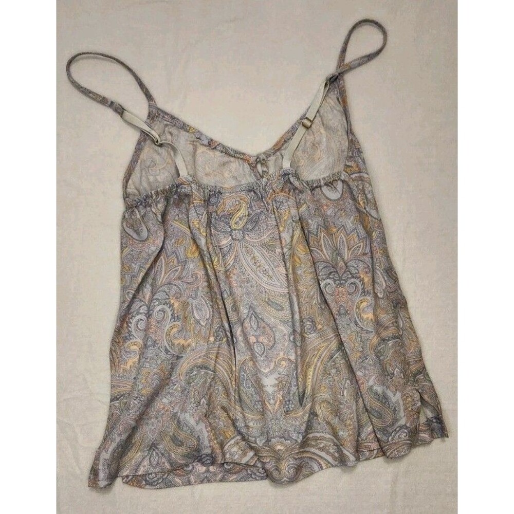 Soma Paisley Print Cami & Shorts Set in Light Gray, Blue & Gold - Picture 4 of 10